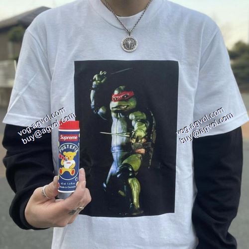 人気が爆発 シュプリーム supreme 2021春夏 Raphael Tee 忍者神亀 シュプリームブランドコピー 半袖Tシャツ 6色可選