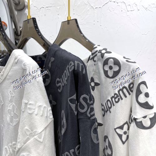 贈り物にも◎ Louis Vuitto LV & SUPREME 偽物ブランド 半袖Tシャツ シュプリーム SUPREME 2021春夏 3色可選