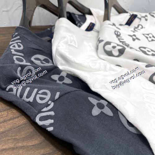 贈り物にも◎ Louis Vuitto LV & SUPREME 偽物ブランド 半袖Tシャツ シュプリーム SUPREME 2021春夏 3色可選