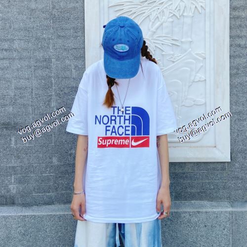 上質 大人気！THE NORTH FACE X NIKE X SUPREME 半袖Tシャツ 2色可選 シュプリーム SUPREMEブランドスーパーコピー 2021春夏