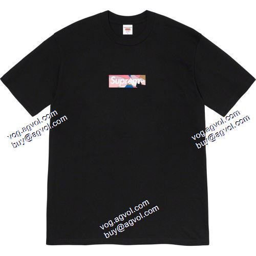 変わらない人気を誇る シュプリーム Supreme 2021SS Emilio Pucci Box Logo Tee 半袖Tシャツ SUPREMEコピーブランド 多色選択可 男女兼用