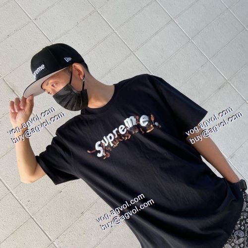 高評価の人気品 シュプリーム Supreme 2021SS Apes Tee 完売必至の人気モデルをご紹介 SUPREME偽物ブランド 丸首半袖Tシャツ 4色可選 男女兼用