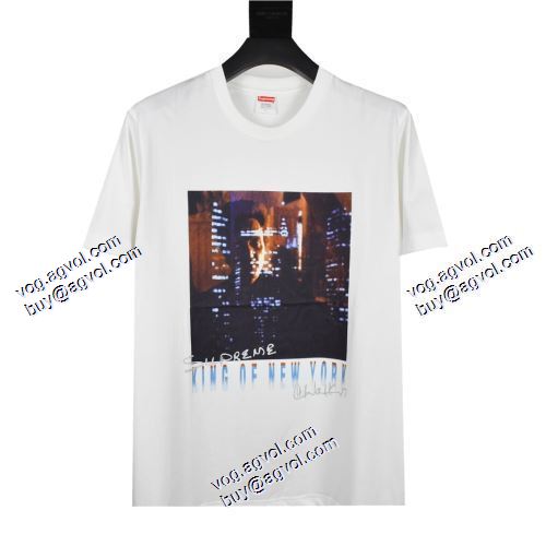 2021春夏 TOPセラー賞受賞！シュプリーム SUPREME CHRISTOPHER WALKEN KING OF NEW YORK 半袖Tシャツ 2色可選 SUPREMEスーパーコピー 男女兼用