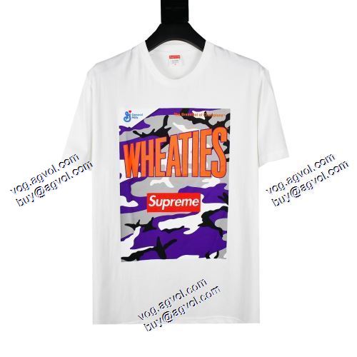 変わらない人気を誇る シュプリーム Supreme 21SS Week6 x Wheaties Tee 半袖Tシャツ 2色可選 男女兼用 SUPREMEブランドコピー