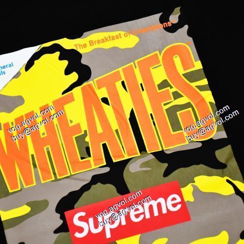 変わらない人気を誇る シュプリーム Supreme 21SS Week6 x Wheaties Tee 半袖Tシャツ 2色可選 男女兼用 SUPREMEブランドコピー