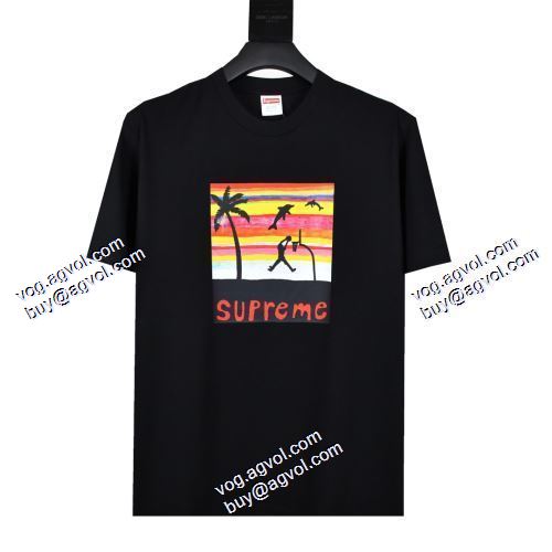 目玉商品 シュプリーム Supreme 2021ss Week8 Dunk Tee 高級感溢れるデザイン シュプリームスーパーコピー 半袖Tシャツ 2色可選 男女兼用