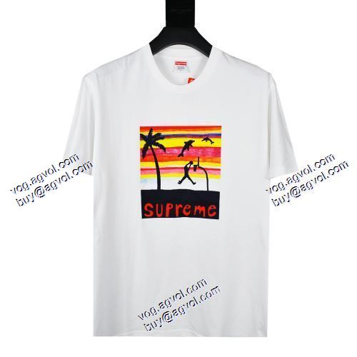 目玉商品 シュプリーム Supreme 2021ss Week8 Dunk Tee 高級感溢れるデザイン シュプリームスーパーコピー 半袖Tシャツ 2色可選 男女兼用