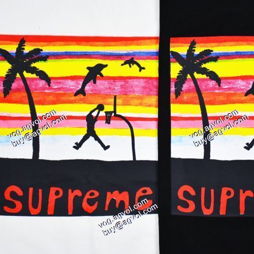 目玉商品 シュプリーム Supreme 2021ss Week8 Dunk Tee 高級感溢れるデザイン シュプリームスーパーコピー 半袖Tシャツ 2色可選 男女兼用
