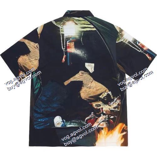 シュプリーム SUPREME 一番人気の新作はこれ Supreme 21ss Firecracker Rayon Shirt 半袖シャツ SUPREMEスーパーコピー 激安
