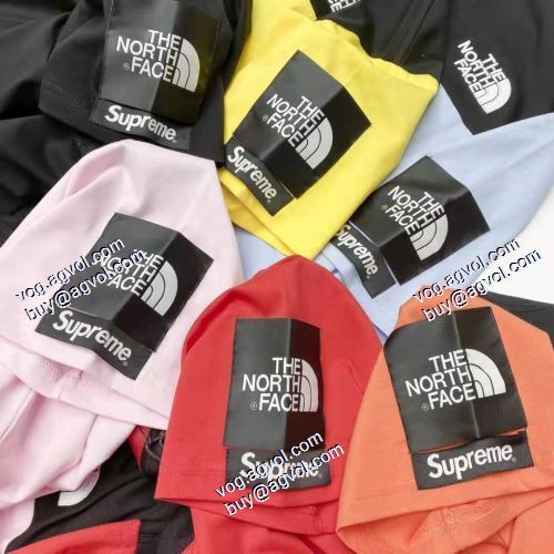 2021春夏 日本未入荷モデル シュプリーム SUPREME X THE NORTH FACE 半袖Tシャツ SUPREME偽物ブランド 男女兼用 7色可選