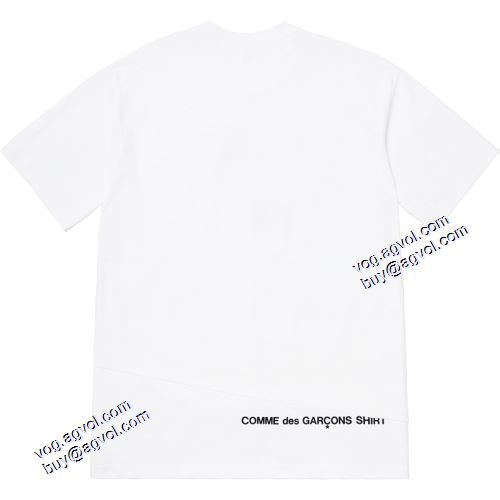 上質 大人気！シュプリームコピー 2021秋冬 Supreme x CDG Split Box Logo Tee 18FW 半袖Tシャツ 2色可選