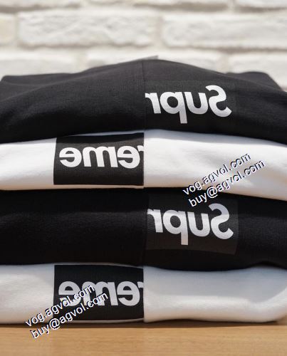 上質 大人気！シュプリームコピー 2021秋冬 Supreme x CDG Split Box Logo Tee 18FW 半袖Tシャツ 2色可選