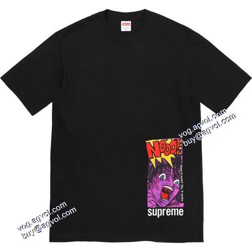 ◆モデル愛用◆ SUPREME 21ss week1 Does it work Tee 漫画人物 シュプリームブランドスーパーコピー ラウンドネック半袖Tシャツ シュプリーム SUPREME 4色可選