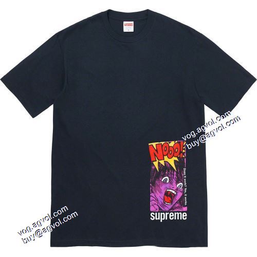 ◆モデル愛用◆ SUPREME 21ss week1 Does it work Tee 漫画人物 シュプリームブランドスーパーコピー ラウンドネック半袖Tシャツ シュプリーム SUPREME 4色可選