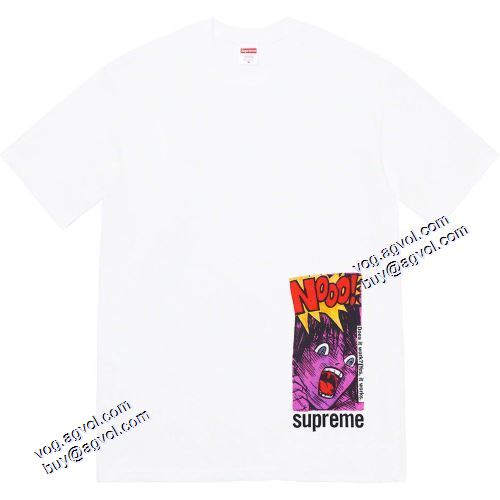◆モデル愛用◆ SUPREME 21ss week1 Does it work Tee 漫画人物 シュプリームブランドスーパーコピー ラウンドネック半袖Tシャツ シュプリーム SUPREME 4色可選