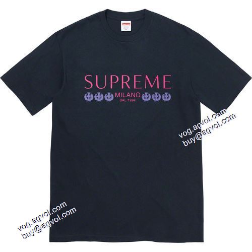 落ち着いた質感 21ss シュプリーム SUPREME Week18 Milano Tee ラウンドネック SUPREMEブランド コピー 半袖Tシャツ 4色可選 カッコいい印象を付ける