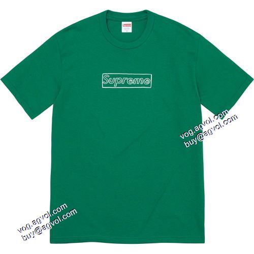 半袖Tシャツ 定番のアイテム SUPREMEスーパーコピー シュプリーム Supreme 21ss Kwas Chalk Logo Tee 6色可選