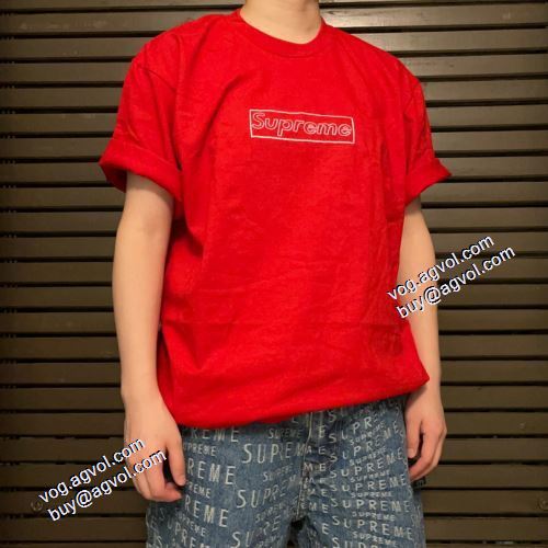 半袖Tシャツ 定番のアイテム SUPREMEスーパーコピー シュプリーム Supreme 21ss Kwas Chalk Logo Tee 6色可選