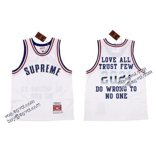 芸能人に愛用者続出 シュプリーム SUPREME 2021秋冬 Mitchell Ness Jersey タンクトップ SUPREMEブランド 偽物 通販