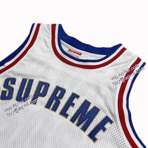 芸能人に愛用者続出 シュプリーム SUPREME 2021秋冬 Mitchell Ness Jersey タンクトップ SUPREMEブランド 偽物 通販