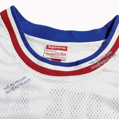 芸能人に愛用者続出 シュプリーム SUPREME 2021秋冬 Mitchell Ness Jersey タンクトップ SUPREMEブランド 偽物 通販