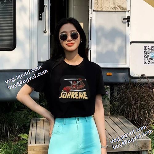 2021春夏 完売必至の人気モデルをご紹介 Tシャツ 2色可選 シュプリームコピーブランド シュプリーム SUPREME 縦には伸びにくい 自然な肌触り