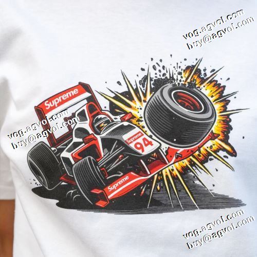 優しいフィット感 人気販売中 シュプリームブランド 偽物 通販 2021春夏 シュプリーム SUPREME 半袖Tシャツ 2色可選 オリジナル