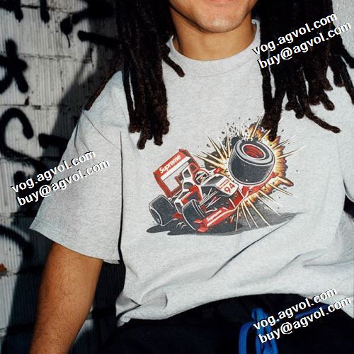 優しいフィット感 人気販売中 シュプリームブランド 偽物 通販 2021春夏 シュプリーム SUPREME 半袖Tシャツ 2色可選 オリジナル