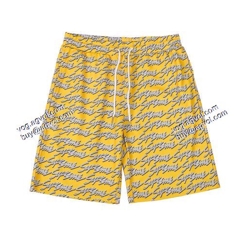 大絶賛！2021春夏 SUPREME SIGNATURE SCRIPT LOGO チノパン シュプリーム SUPREMEスーパーコピー ショートパンツ 3色可選