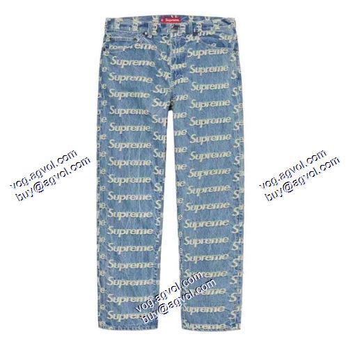 もっとも高い人気を誇る シュプリーム Supreme 21SS Frayed Logos Denim ジーンズ 3色可選 SUPREMEブランドスーパーコピー