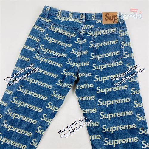 もっとも高い人気を誇る シュプリーム Supreme 21SS Frayed Logos Denim ジーンズ 3色可選 SUPREMEブランドスーパーコピー