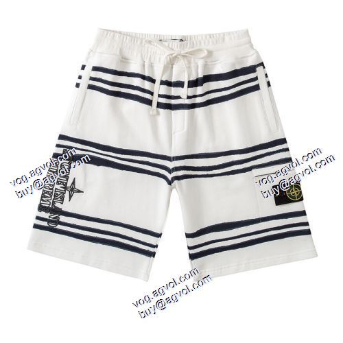 SUPREMEブランドコピー 2021春夏 チノパン 狙える優秀アイテム シュプリーム SUPREME X Stonelsand Warp Stripe Sweatshirt ショートパンツ 2色可選