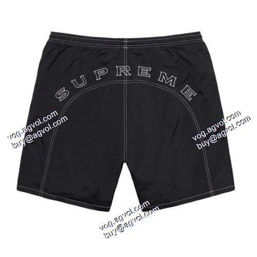 2021春夏 洗練を十分に演出する シュプリーム Supreme Arc Logo Water Short シュプリームコピー 入手困難！ ブランド 丸みロゴ刺繍ロゴナイロンパンツ
