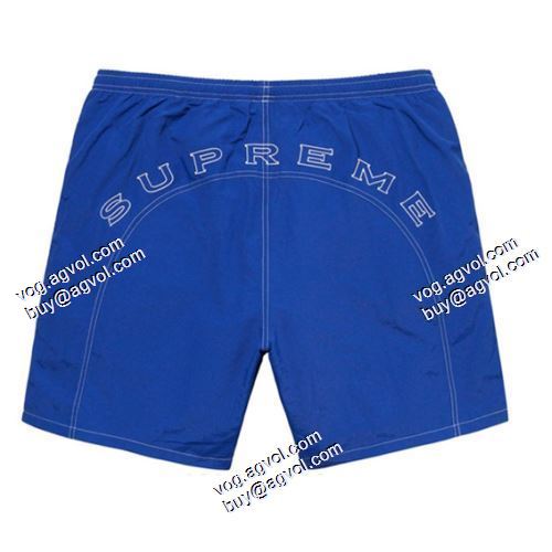 2021春夏 洗練を十分に演出する シュプリーム Supreme Arc Logo Water Short シュプリームコピー 入手困難！ ブランド 丸みロゴ刺繍ロゴナイロンパンツ