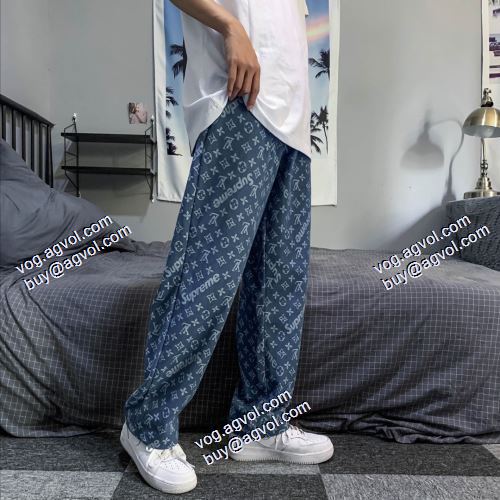 2021春夏 高級感漂わせる シュプリーム Supreme X LV ジーンズ シュプリーム偽物ブランド 男女兼用