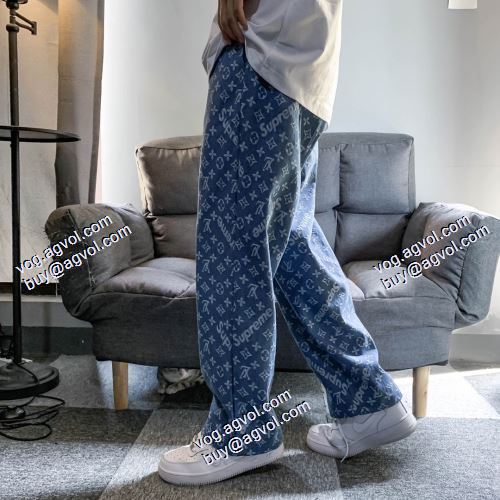 2021春夏 高級感漂わせる シュプリーム Supreme X LV ジーンズ シュプリーム偽物ブランド 男女兼用