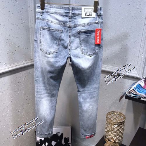 完成度の高い逸品 シュプリーム SUPREME x LOUIS VUITTON 2021秋冬 SUPREMEコピー 限定コラボシリーズ ジーンズ