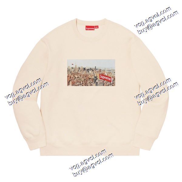 Supreme 20Fw Aerial Crewneck ニューヨークの大都会 高品質 プルオーバーパーカー シュプリームスーパーコピー 激安 2色可選