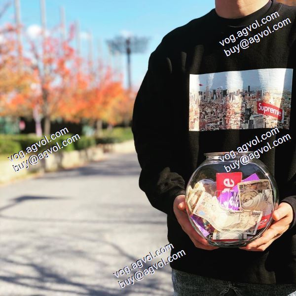 Supreme 20Fw Aerial Crewneck ニューヨークの大都会 高品質 プルオーバーパーカー シュプリームスーパーコピー 激安 2色可選
