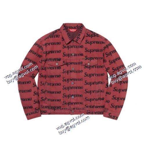 シュプリーム SUPREME 優美なお出かけスタイル 21SS Frayed Logos Denim デニムジャケット ブルゾン シュプリームスーパーコピー 