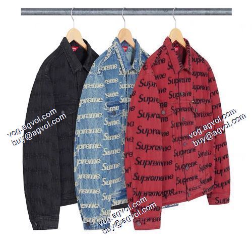 シュプリーム SUPREME 優美なお出かけスタイル 21SS Frayed Logos Denim デニムジャケット ブルゾン シュプリームスーパーコピー 
