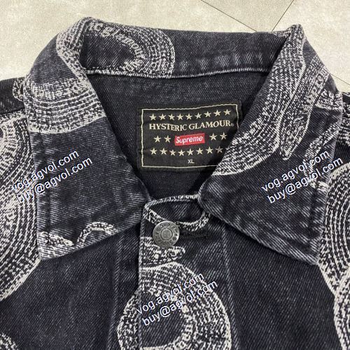2021春夏 シュプリーム Supreme X HYSTERIC GLAMOUR Week4 デニムジャケット シュプリームブランドコピー 優しい色合い ブルゾン