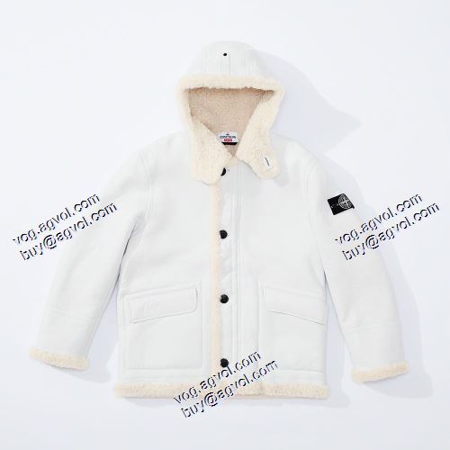 機能性?耐久性抜群 2021春夏 シュプリーム Supreme X Stone Hand-Painted Shearling 毛皮一体のコート SUPREMEコピー ブランド 2色可選
