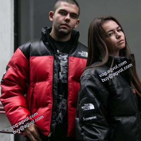 利便性に優れ シュプリームブランド 偽物 通販 2021秋冬 Supreme x The North Face シュプリーム SUPREME 革ダウンジャケット 3色可選 しわになりにくい