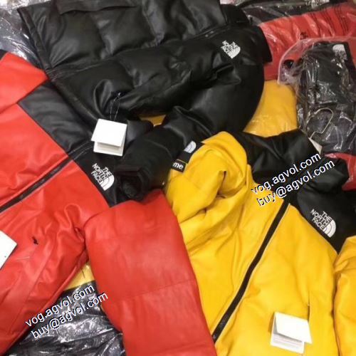利便性に優れ シュプリームブランド 偽物 通販 2021秋冬 Supreme x The North Face シュプリーム SUPREME 革ダウンジャケット 3色可選 しわになりにくい