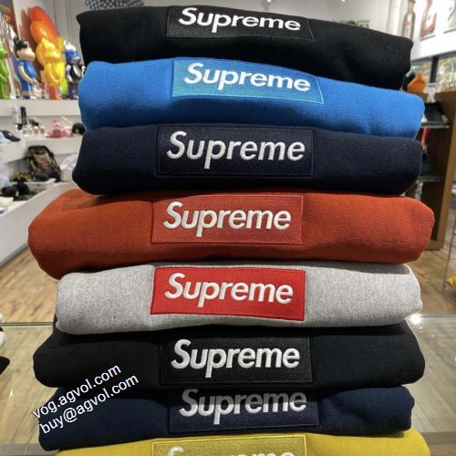 超激得品質保証 シュプリーム SUPREME BOX LOGO CREWNECK SWEATSHIRT 2021秋冬 肌に馴染みやすい シュプリームブランドスーパーコピー プルオーバーパーカー 多色選択可
