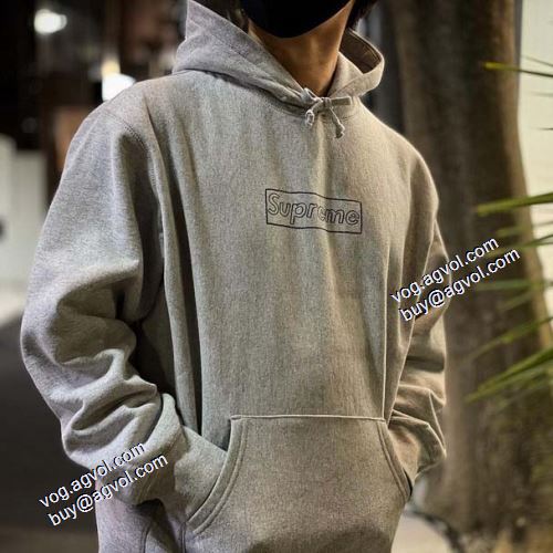 超限定即完売 シュプリーム 2021秋冬 パーカー シュプリームコピー ブランド 男女兼用 Supreme 21ss KAWS Chalk Logo Hooded Sweatshirt 7色可選