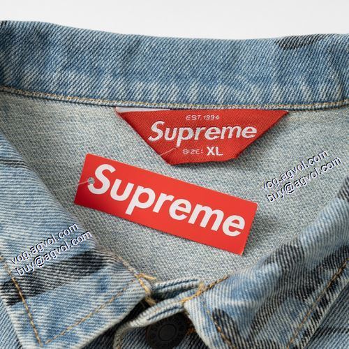 コーデ 知的なムードを演出 2021秋冬 シュプリームコピー Supreme Jacket デニムジャケット 2色可選 おしゃれな装い