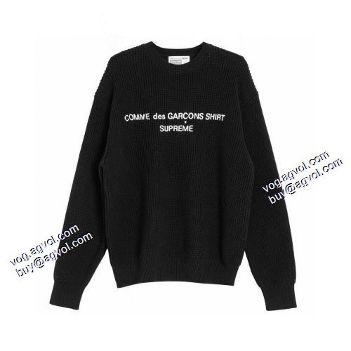 シュプリーム Supreme CDG Cotton Sweater ニットウェア セーター 優しい色合い 2021秋冬 2色可選 弾力性に優れ SUPREMEスーパーコピー