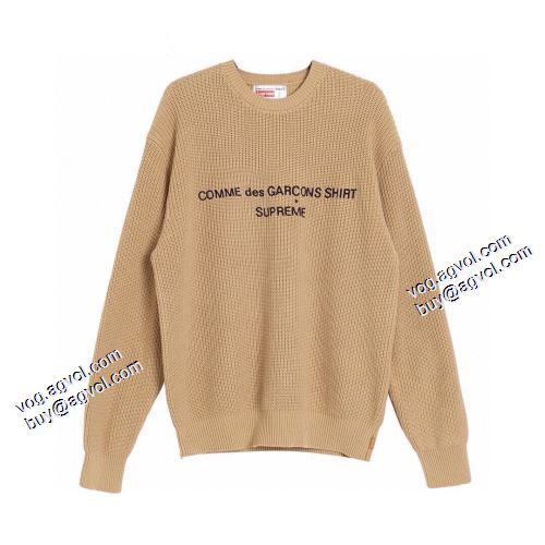 シュプリーム Supreme CDG Cotton Sweater ニットウェア セーター 優しい色合い 2021秋冬 2色可選 弾力性に優れ SUPREMEスーパーコピー